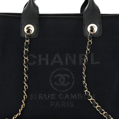Chanel Mixed Fibers Small Deauville Tote Black 9 of 11