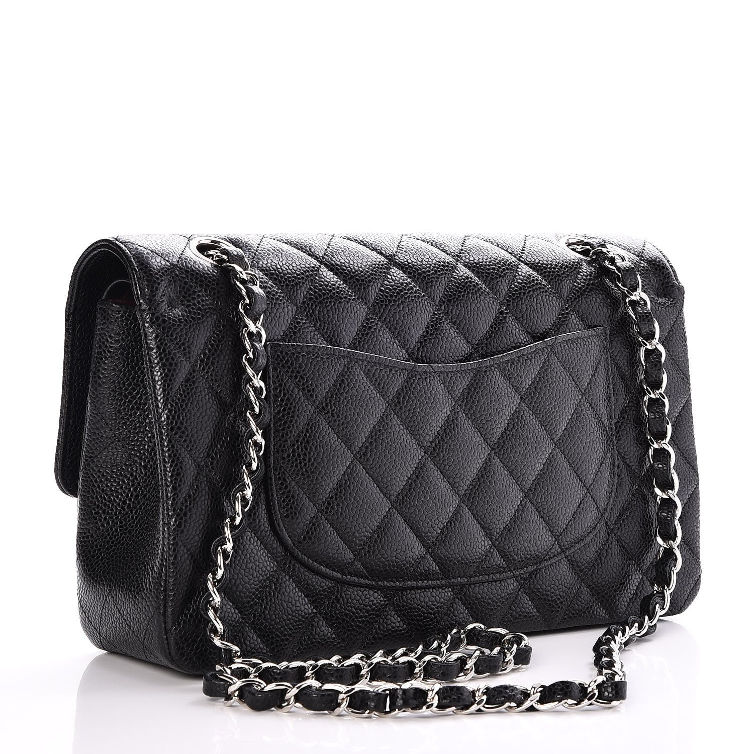 Chanel Caviar Quilted Medium Double Flap Black 2 of 7
