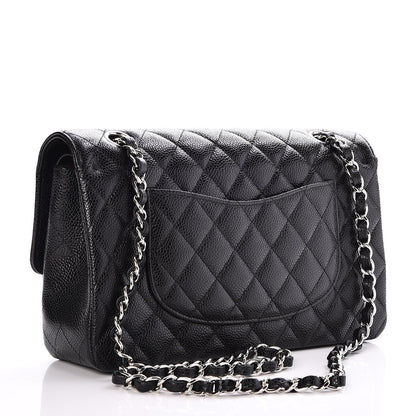 Chanel Caviar Quilted Medium Double Flap Black 2 of 7