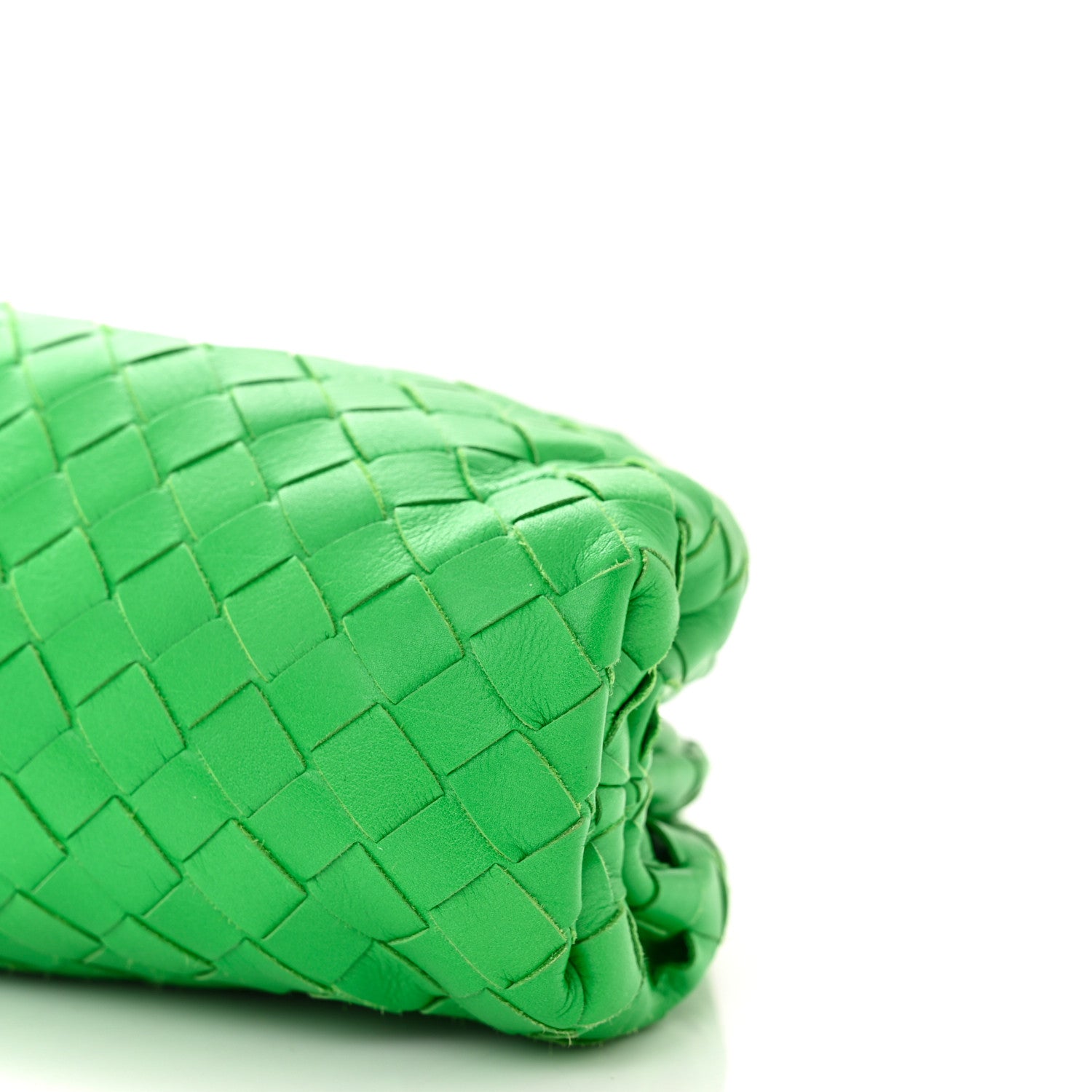 Bottega Veneta Nappa Intrecciato The Mini Pouch Clutch Parakeet 10 of 11