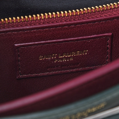 Saint Laurent Smooth Calfskin Monogram Cassandra Clasp Bag Dark Green 6 of 8