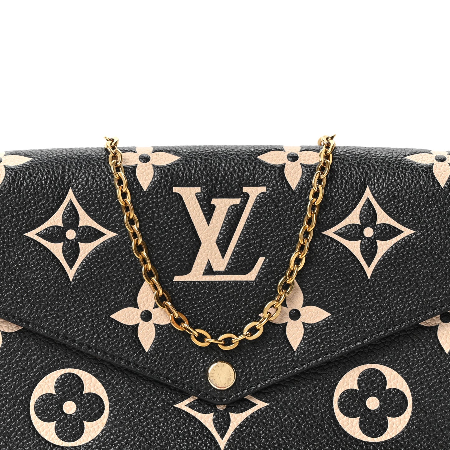 Empreinte Monogram Giant Felicie Pochette Black Beige