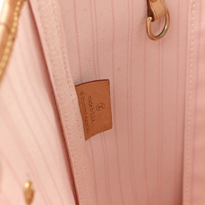 Louis Vuitton Damier Azur Neo Neverfull MM Rose Ballerine 8 of 13