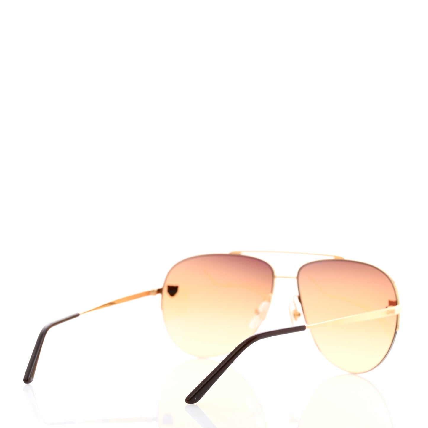 Santos de Cartier Aviator Sunglasses CT0065S Gold
