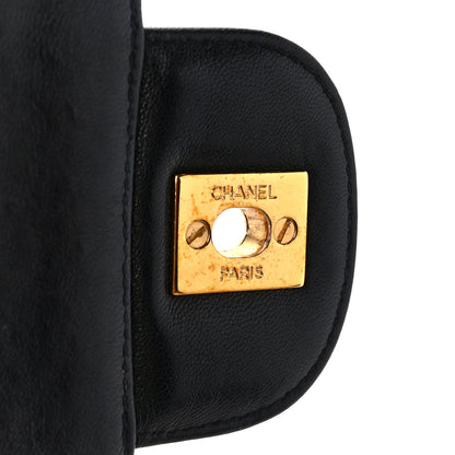 Chanel Lambskin Quilted Jumbo Single Flap Black 7 of 12