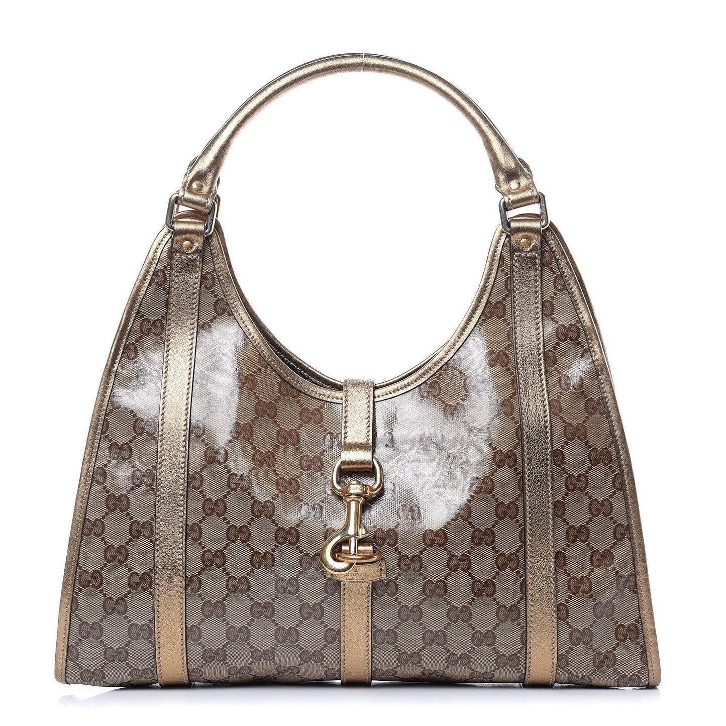 Crystal Monogram Medium Joy Shoulder Bag Bronze