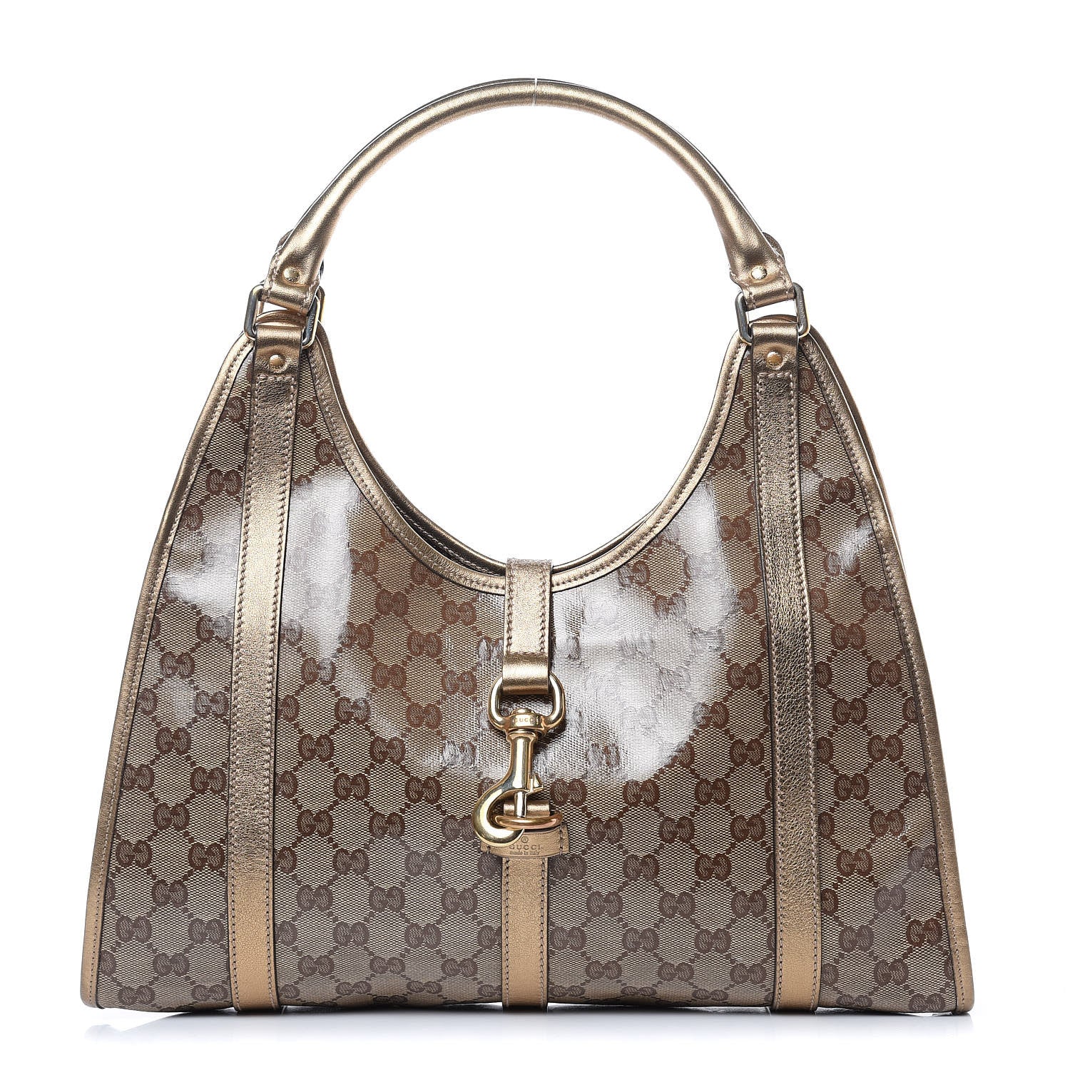 Gucci Crystal Monogram Medium Joy Shoulder Bag Bronze 1 of 15