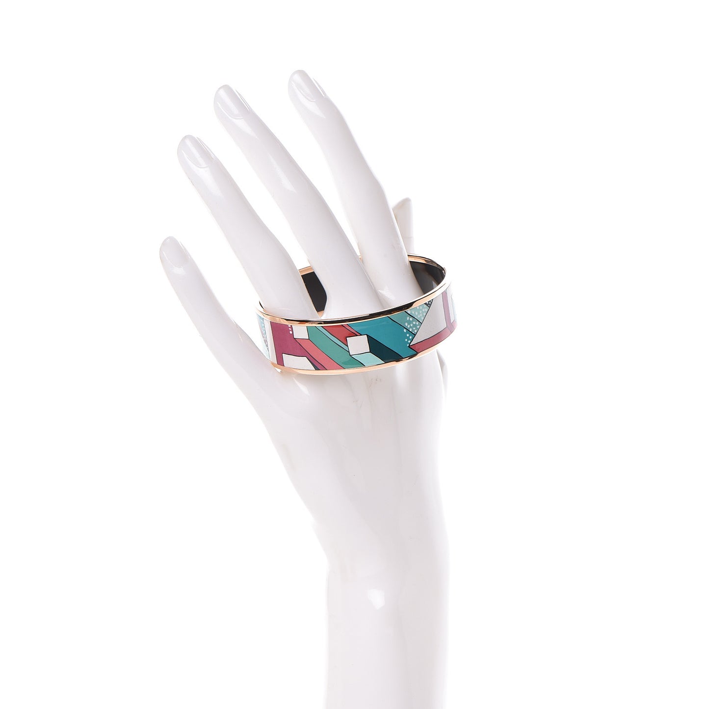 Enamel Printed On A Summer Day Wide Bracelet 62 Baroque