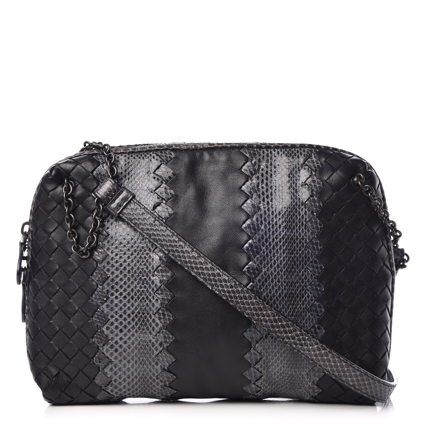 Bottega Veneta Nappa Intrecciato Ayers Crossbody Pillow Messenger Grey 8 of 17