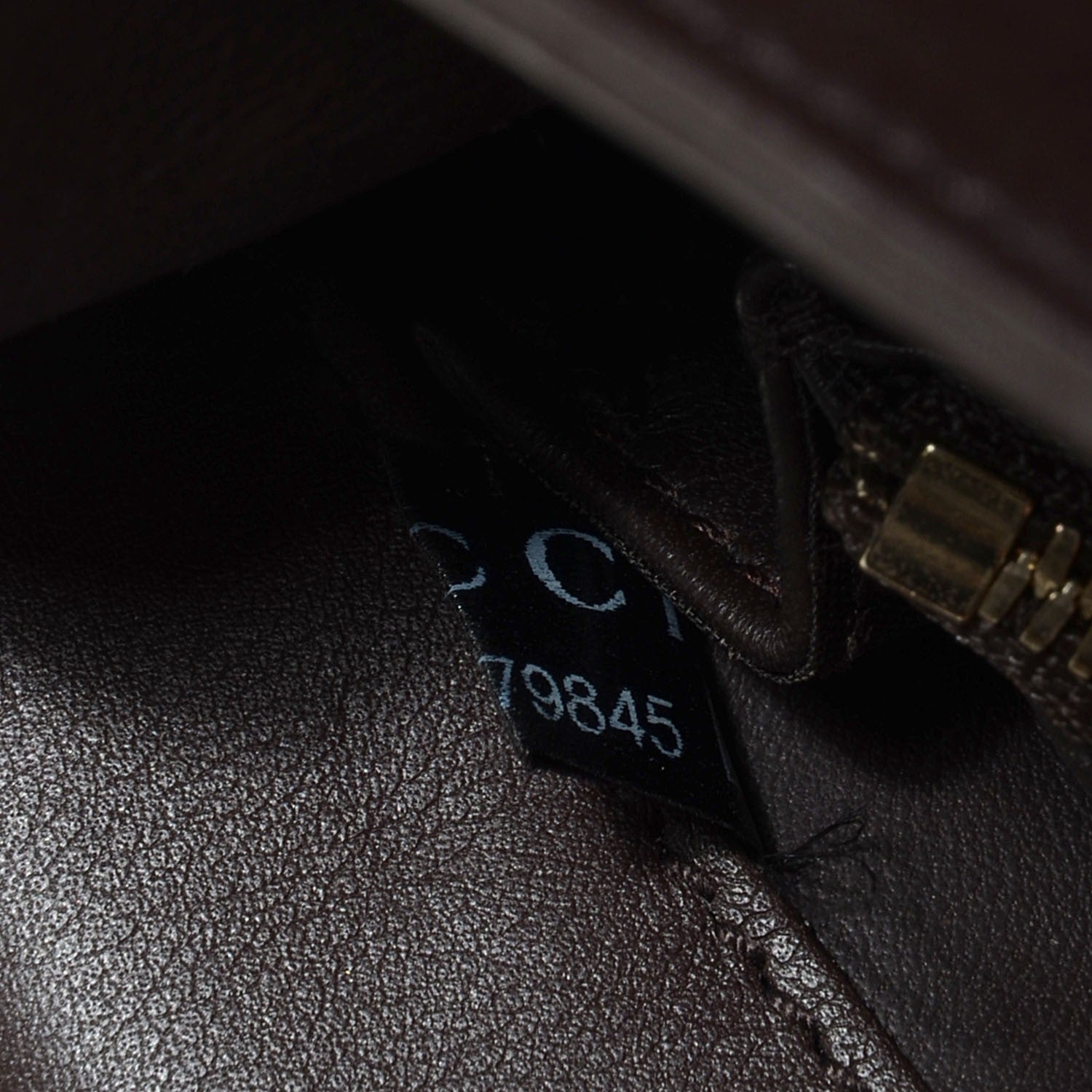 Gucci Washed Crocodile 1973 Medium Top Handle Bag Brown 9 of 10