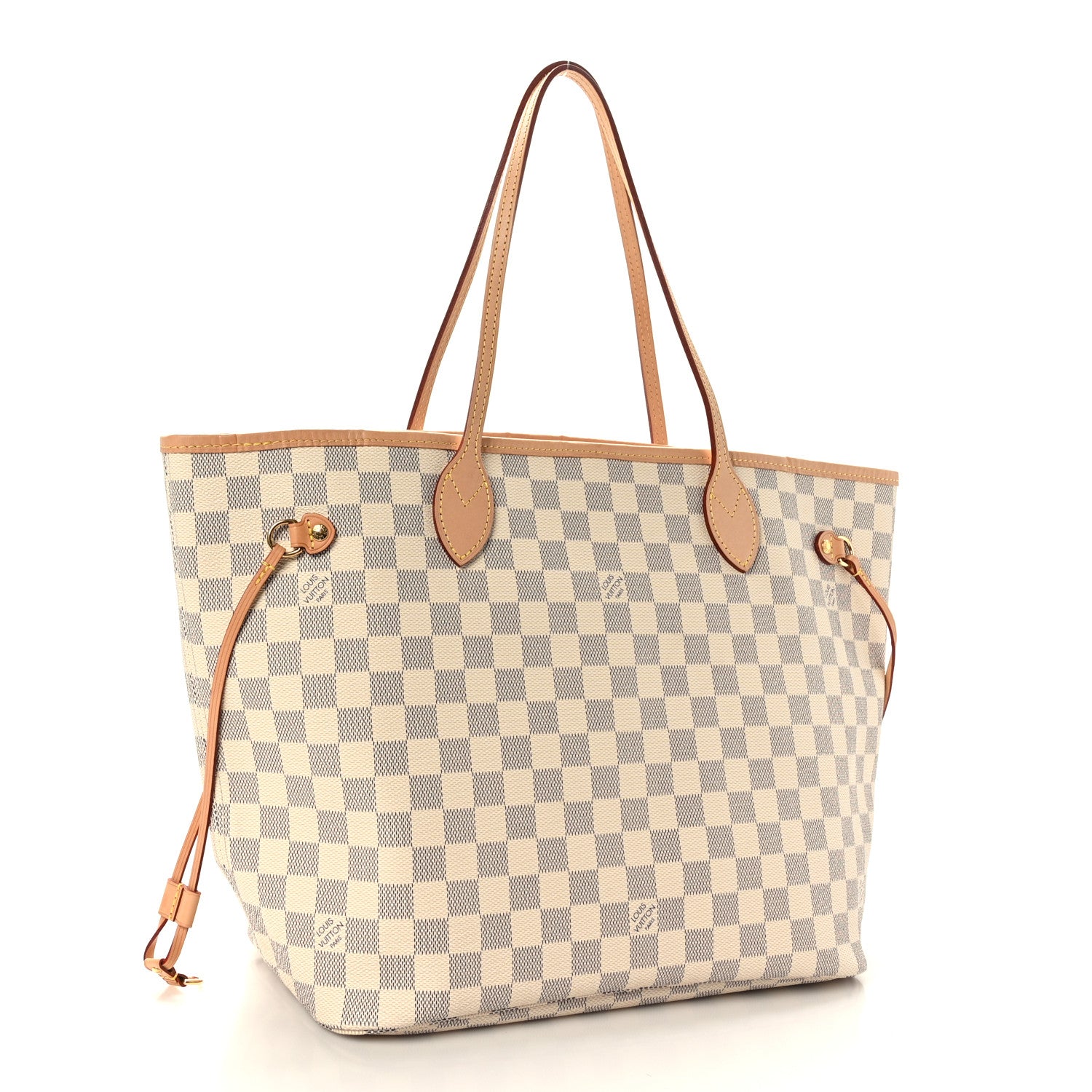 Louis Vuitton Damier Azur Neo Neverfull MM Rose Ballerine 3 of 9