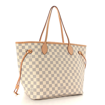 Louis Vuitton Damier Azur Neo Neverfull MM Rose Ballerine 3 of 9