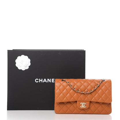 Chanel Caviar Quilted Medium Double Flap Light Brown 11 of 11