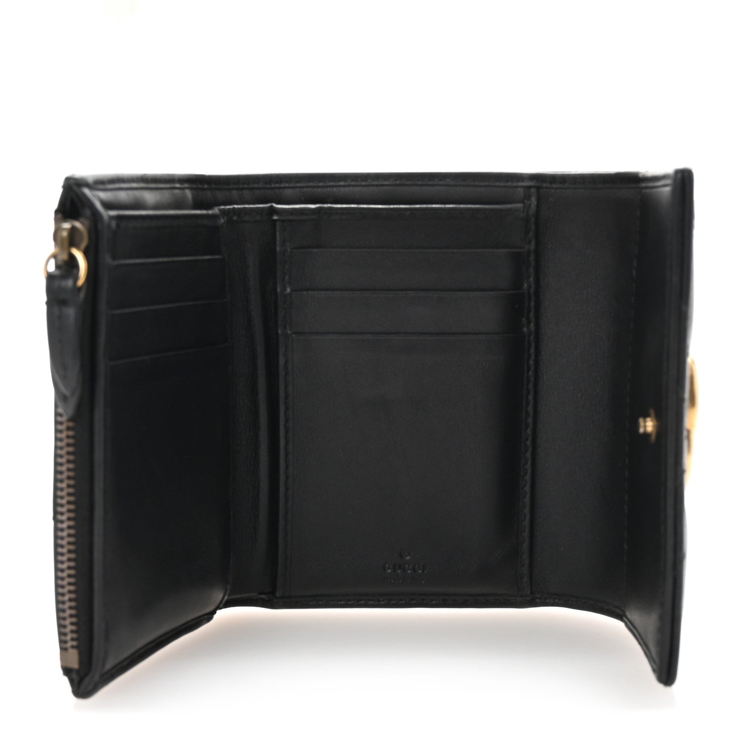 Gucci Calfskin Matelasse GG Marmont Wallet Black 5 of 8