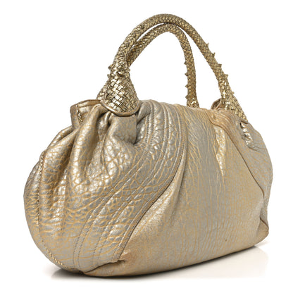Fendi Nappa Nuvolata Bimetal Spy Oro Argento 3 of 22