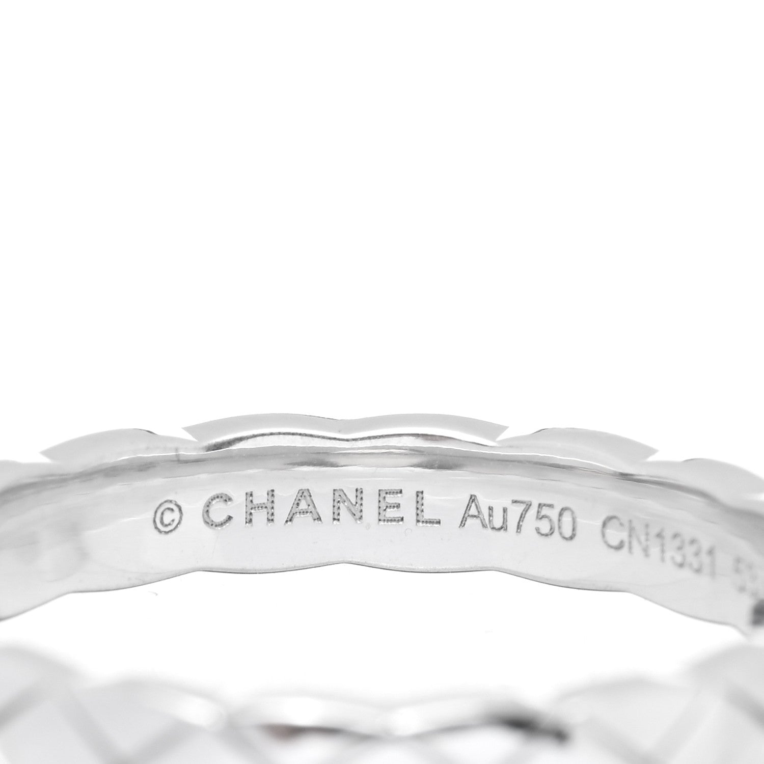 Chanel 18K White Gold Mini Coco Crush Ring 53 6.5 4 of 4