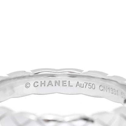 Chanel 18K White Gold Mini Coco Crush Ring 53 6.5 4 of 4