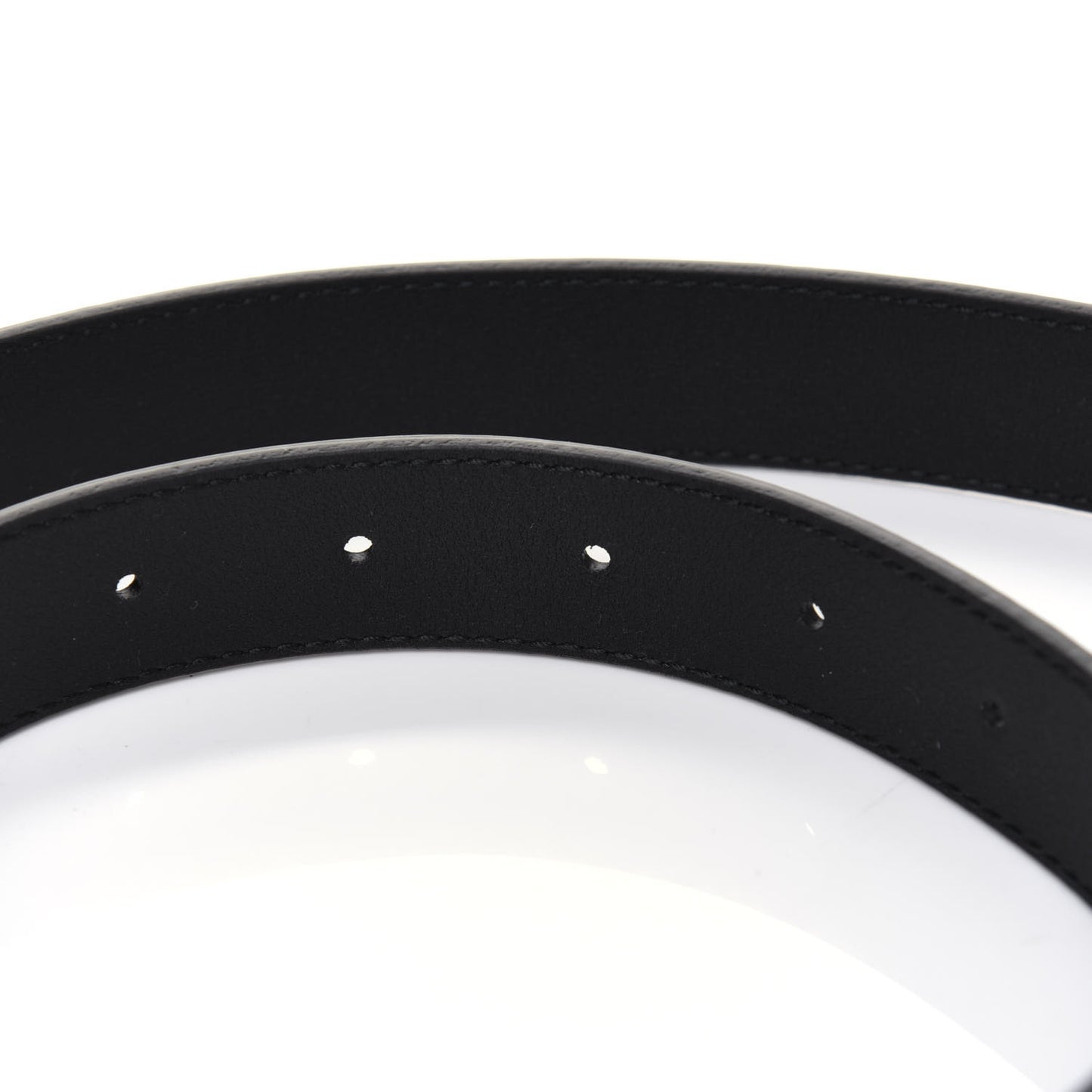 Calfskin Crystal Double G 30mm Belt 80 32 Black