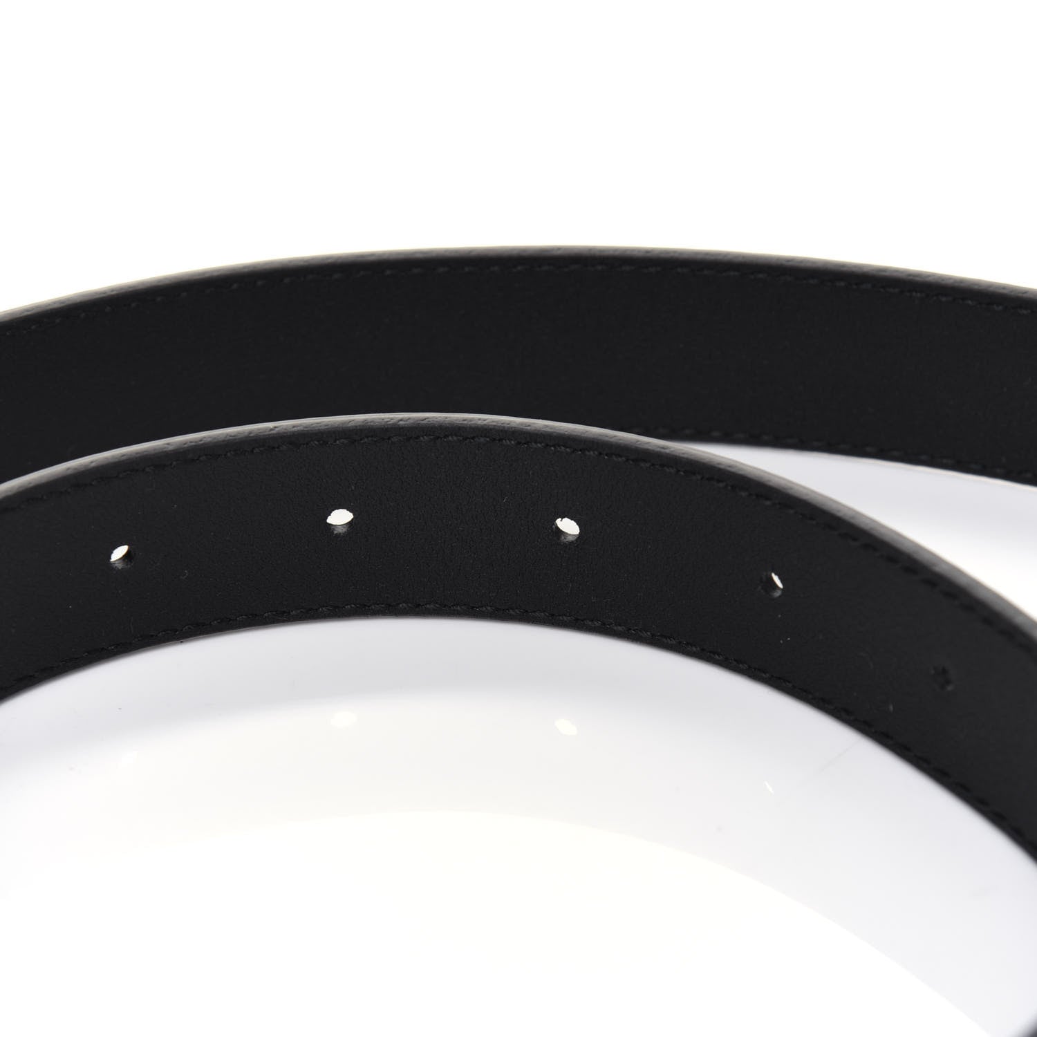Gucci Calfskin Crystal Double G 30mm Belt 80 32 Black 6 of 6