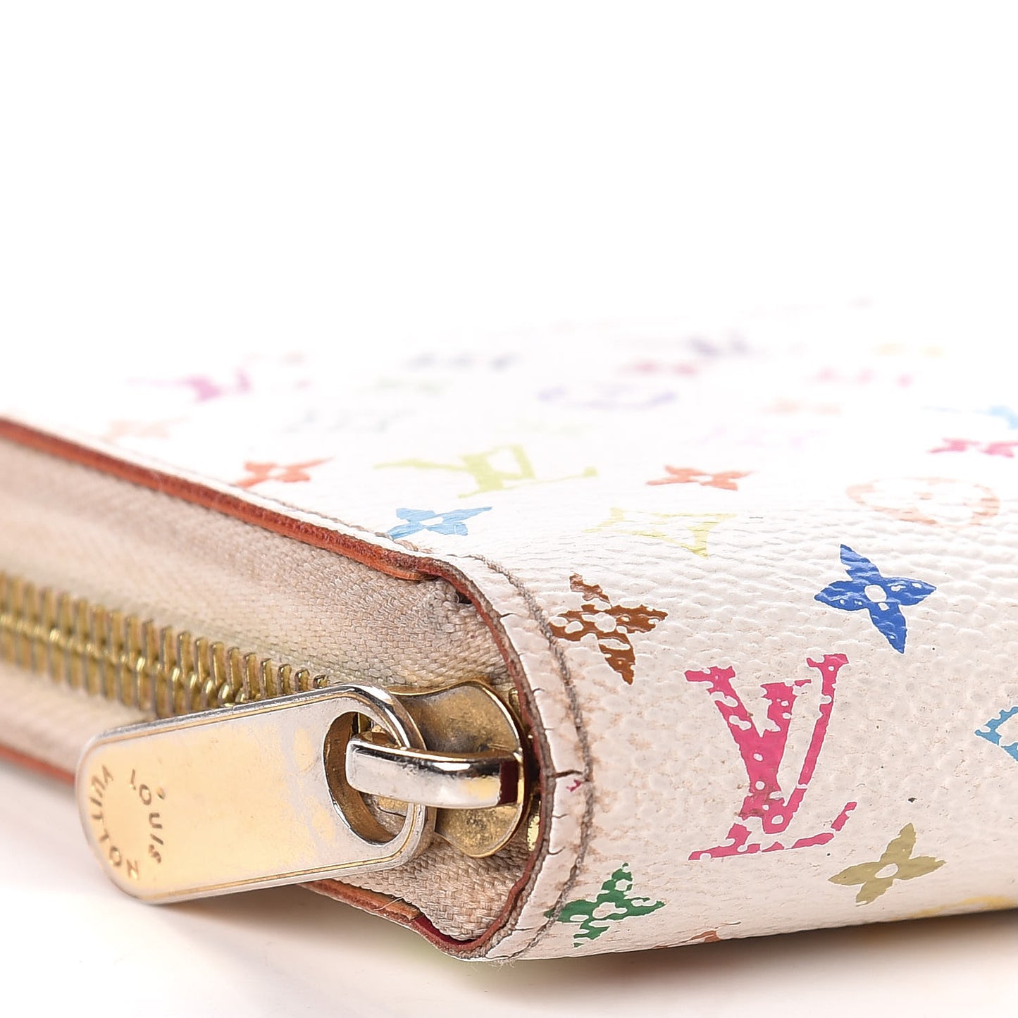 Monogram Multicolor Zippy Wallet White Eglantine