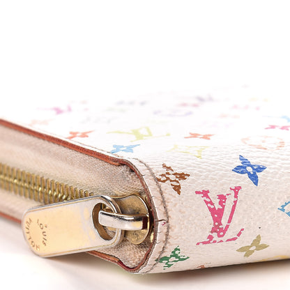 Louis Vuitton Monogram Multicolor Zippy Wallet White Eglantine 8 of 12