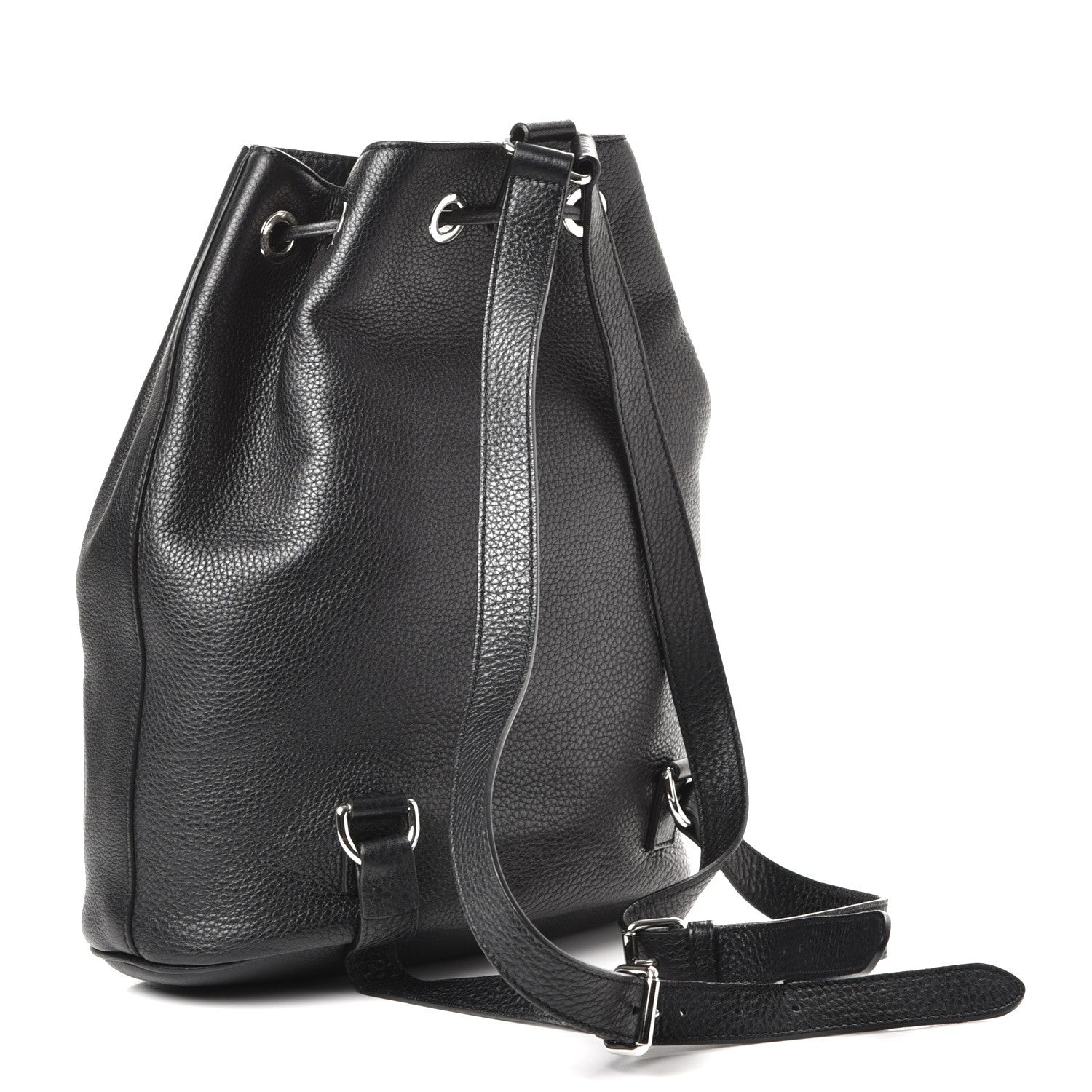 Gucci Pebbled Calfskin Small Soho Drawstring Backpack Black 3 of 7