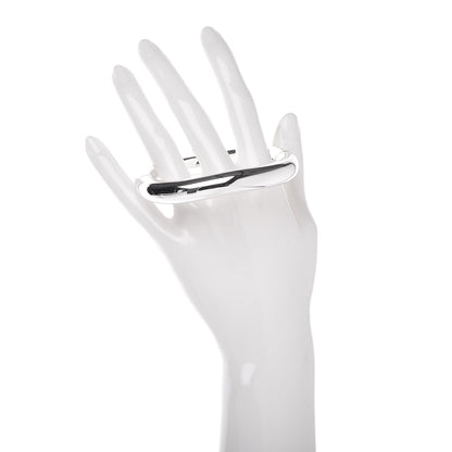 Hermes Sterling Silver Lima Bangle Bracelet 2 of 4
