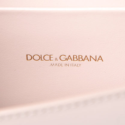 Dolce & Gabbana Agnello Vitello Devotion Belt Bag 85 34 Rosa Laminato 8 of 9