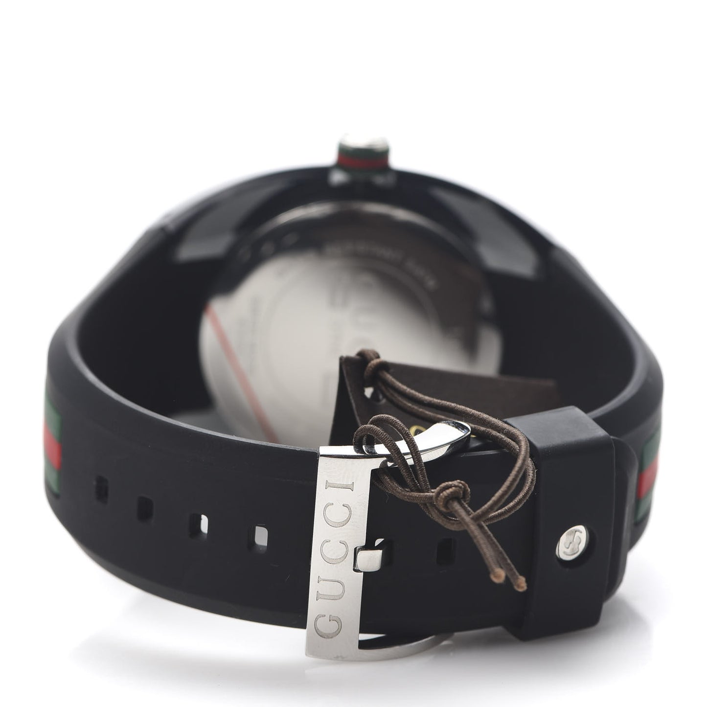 Stainless Steel Rubber 46mm Sync Web Quartz Watch Black