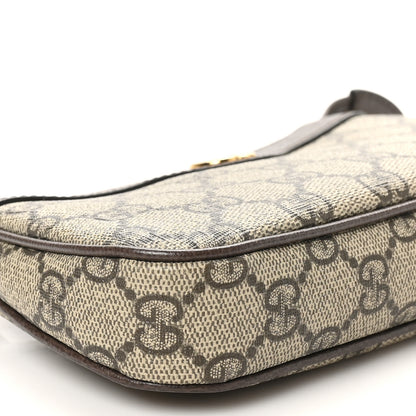 Gucci GG Supreme Monogram Textured Dollar Calfskin Mini Ophidia Chain Bag Beige Ebony 9 of 10