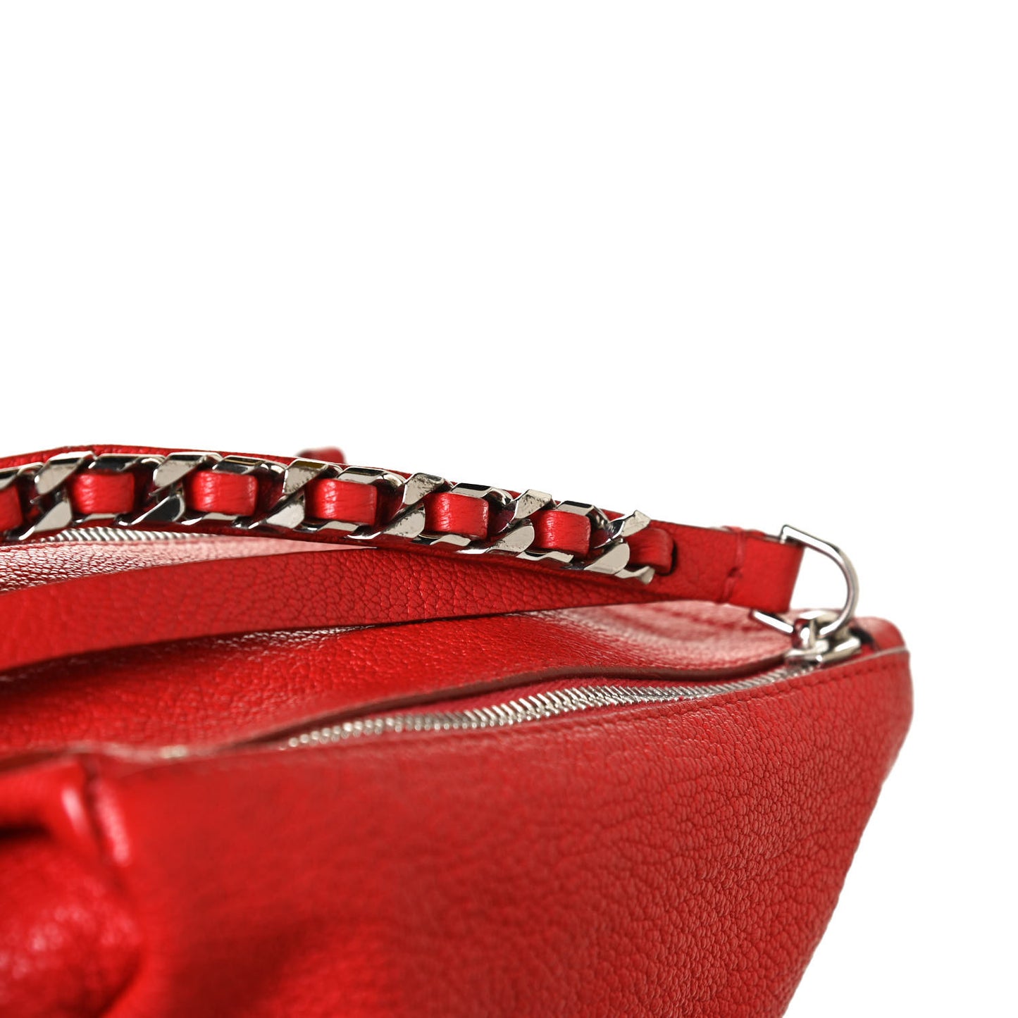 Sugar Goatskin Pandora Wristlet Medium Red