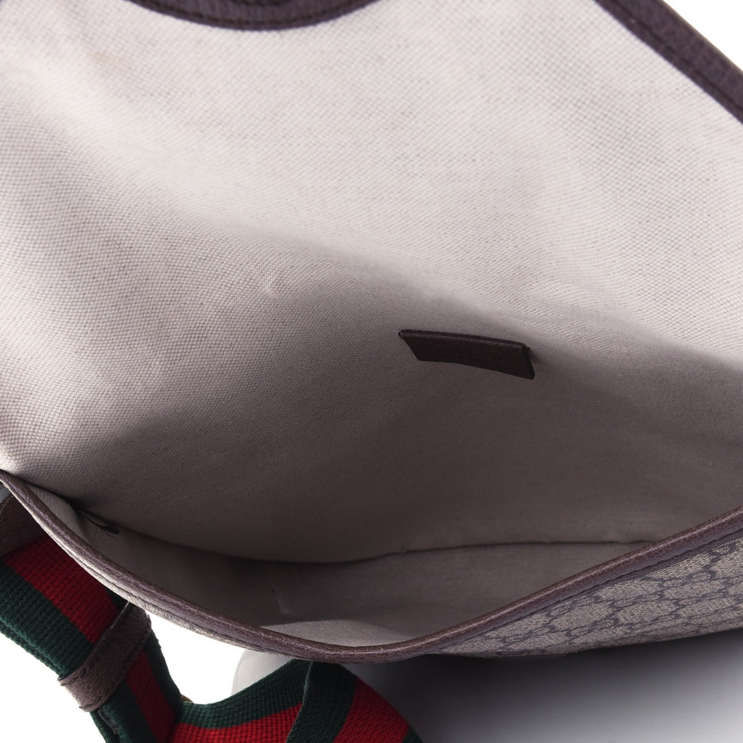 GG Supreme Monogram Web Medium Neo Vintage Flap Messenger Bag Beige New Acero
