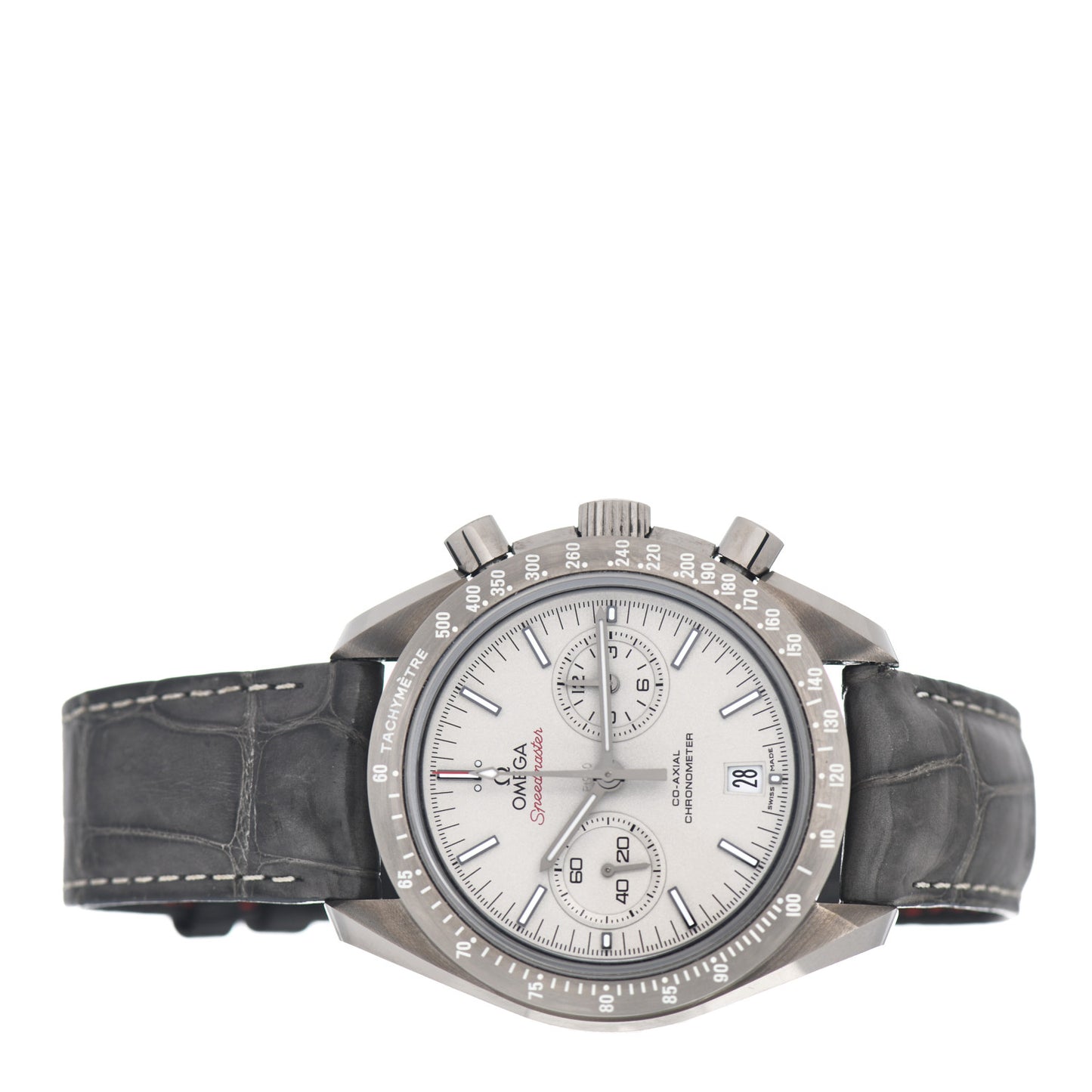 Ceramic Alligator 44mm Speedmaster Chronograph Co-Axial Automatic Watch 311.93.44.51.99.001