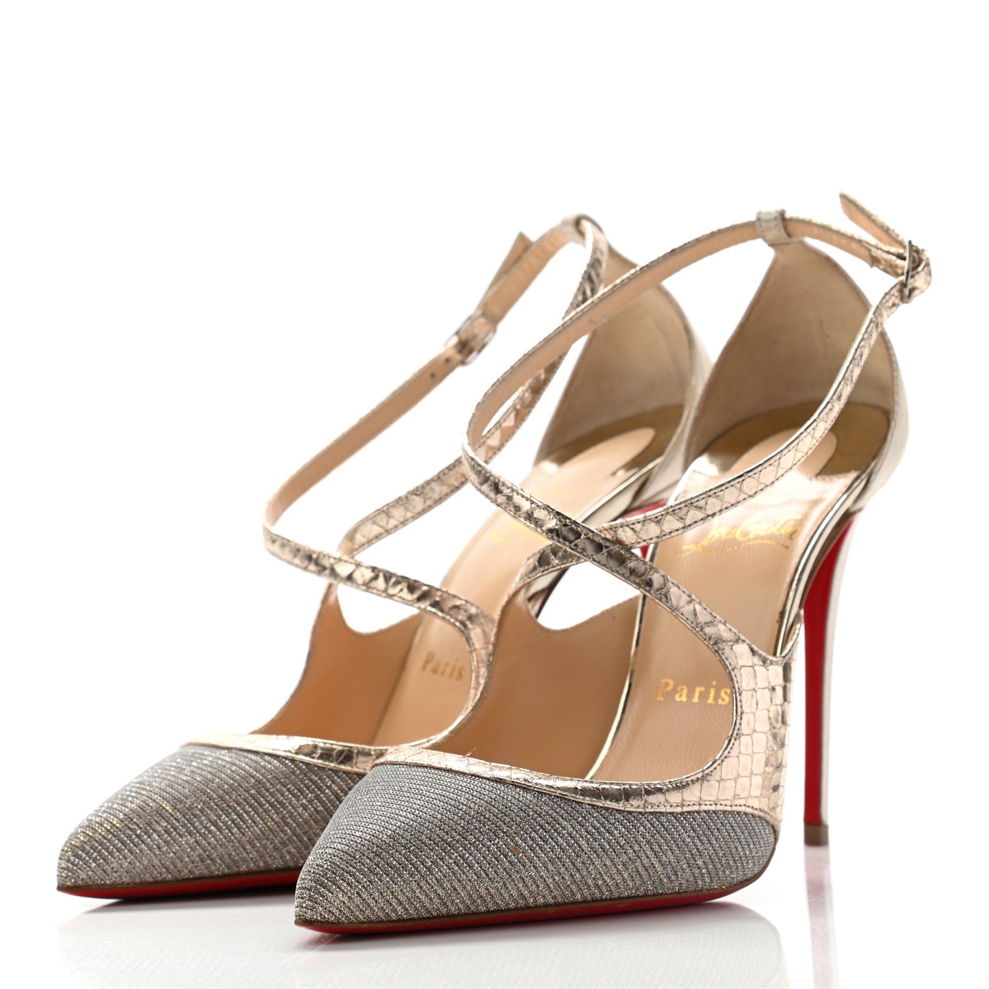 Glittex Lame Sirene Specchio Crissos 100 Pumps 37 Version Silver