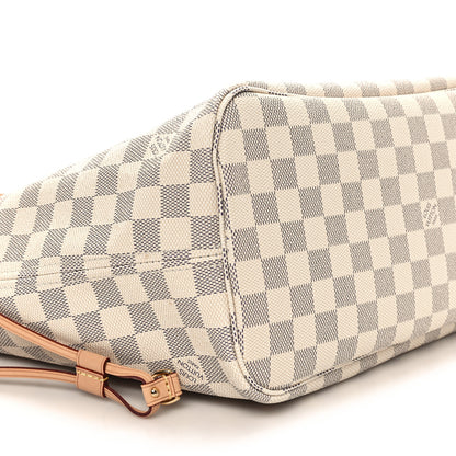 Louis Vuitton Damier Azur Neo Neverfull MM Rose Ballerine 11 of 12