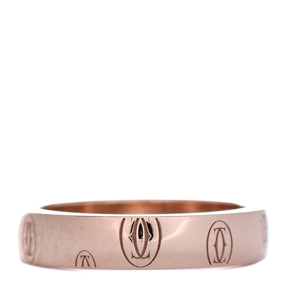 Cartier 18K Pink Gold 4mm Happy Birthday Band Ring 49 5 1 of 4
