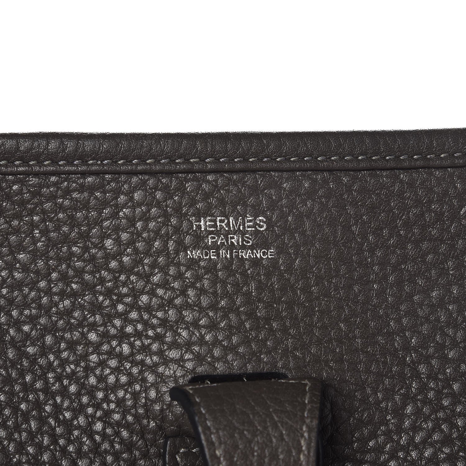 Hermes Taurillon Clemence Evelyne III PM Graphite 6 of 9