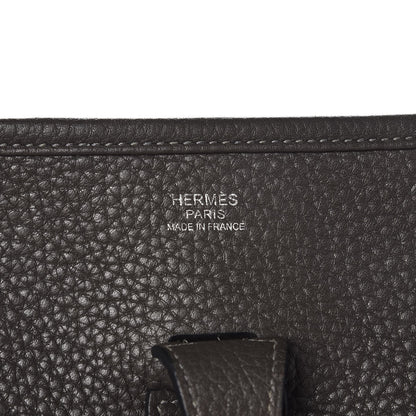 Hermes Taurillon Clemence Evelyne III PM Graphite 6 of 9