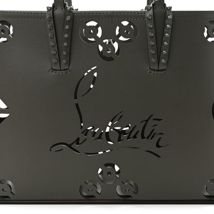 Christian Louboutin Calfskin Loubinthesky Perforated Small Cabata Tote Rocket 7 of 11