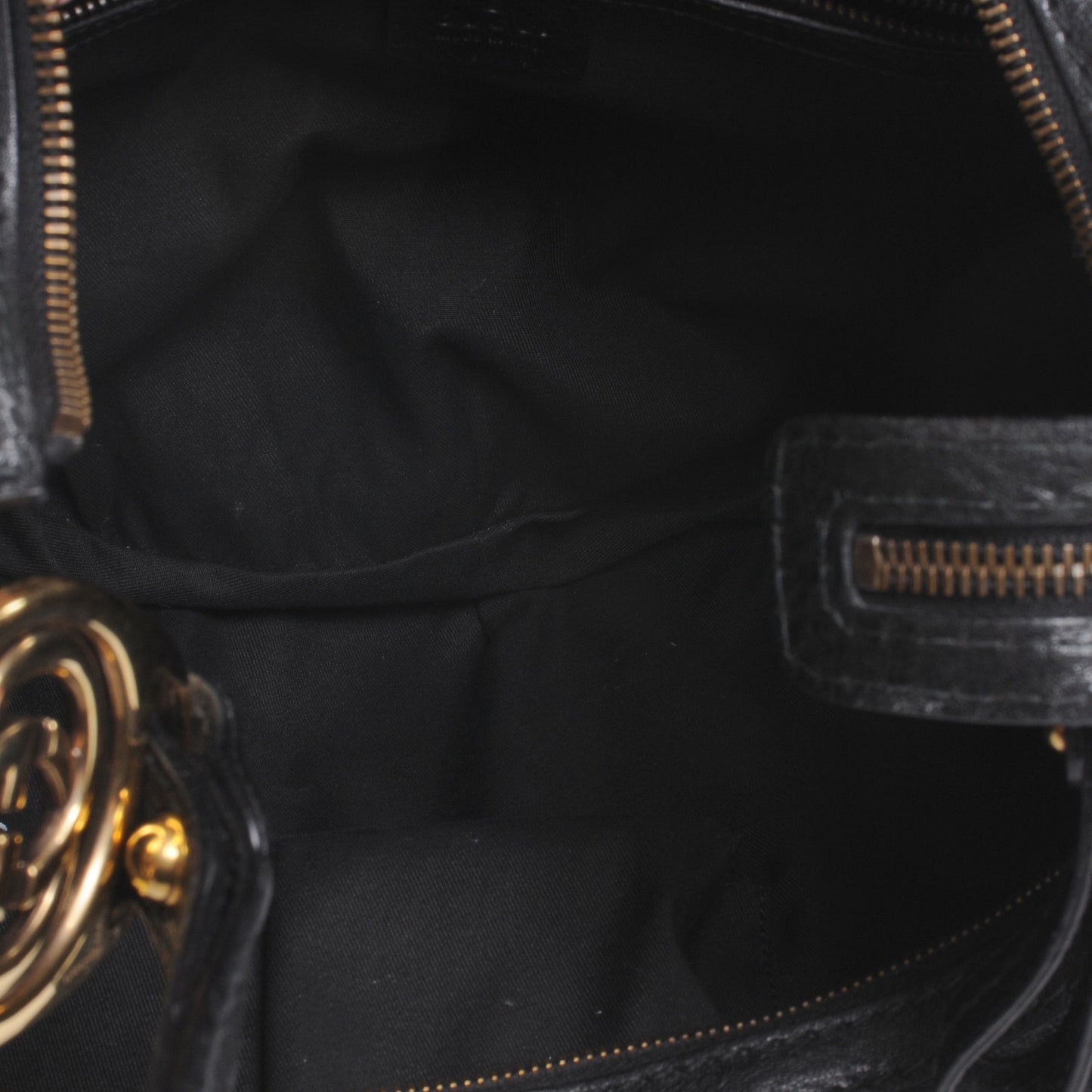 Monogram Medium Interlocking Tote Black