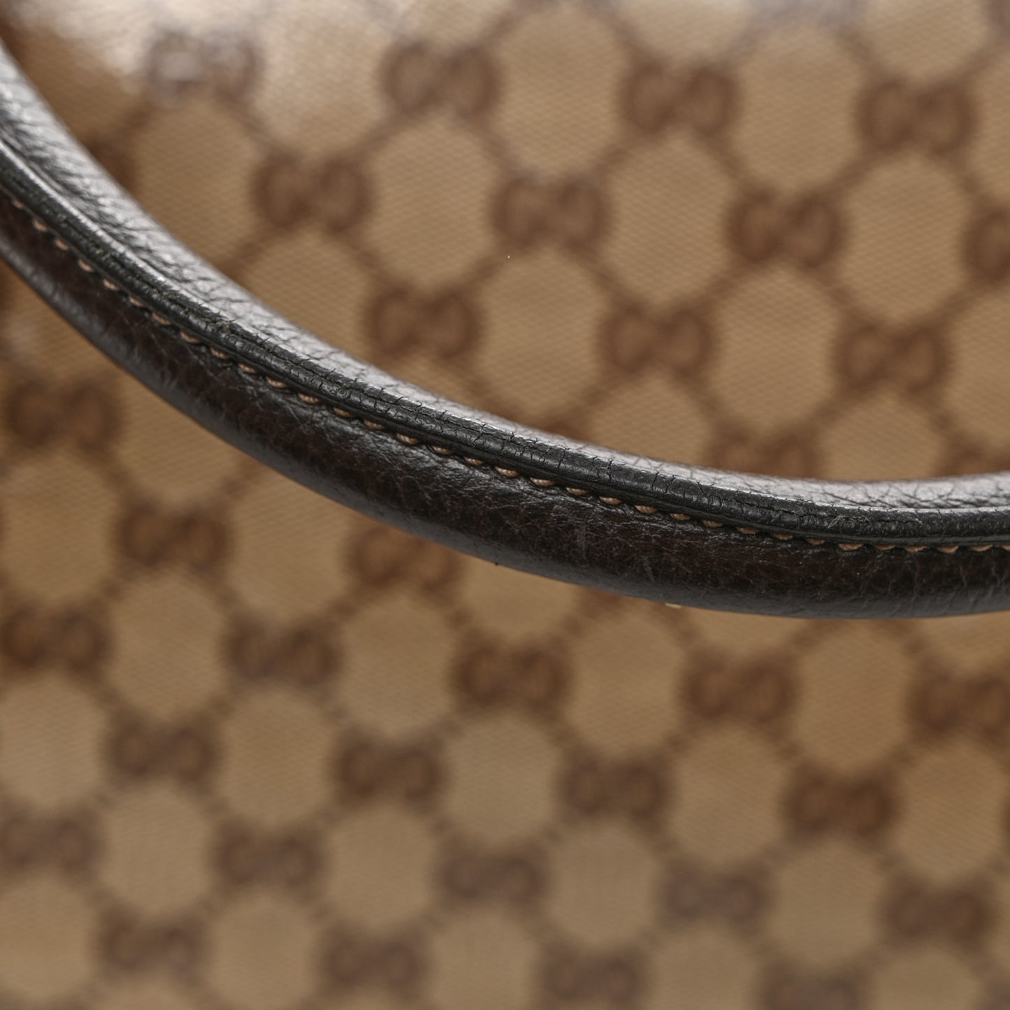 Crystal Monogram Large Carry On Duffle Bag Dark Brown