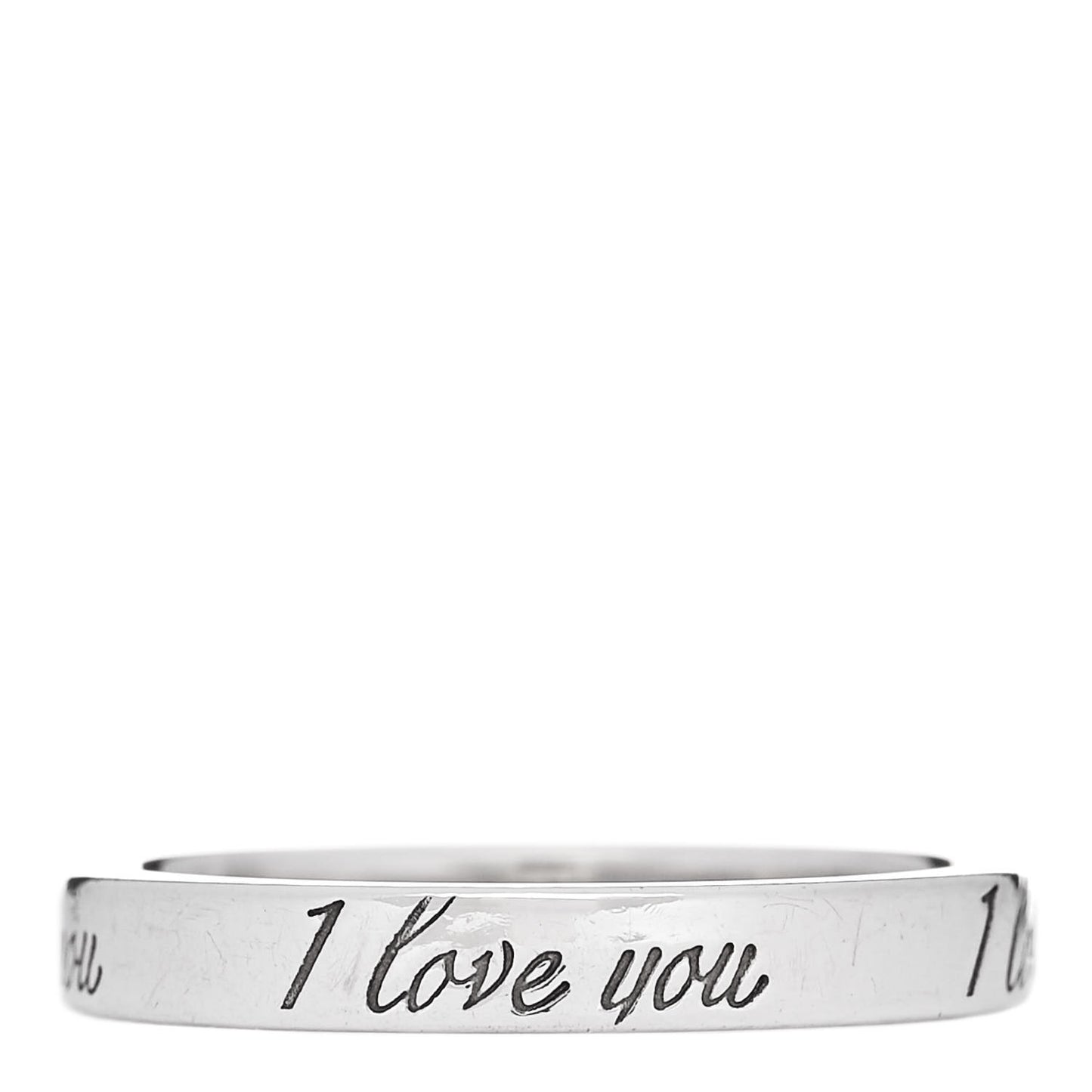 Sterling Silver Narrow Notes Ring 50 5.25