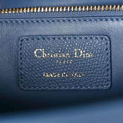 Christian Dior Grained Calfskin 30 Montaigne Flap Bag Blue 6 of 9