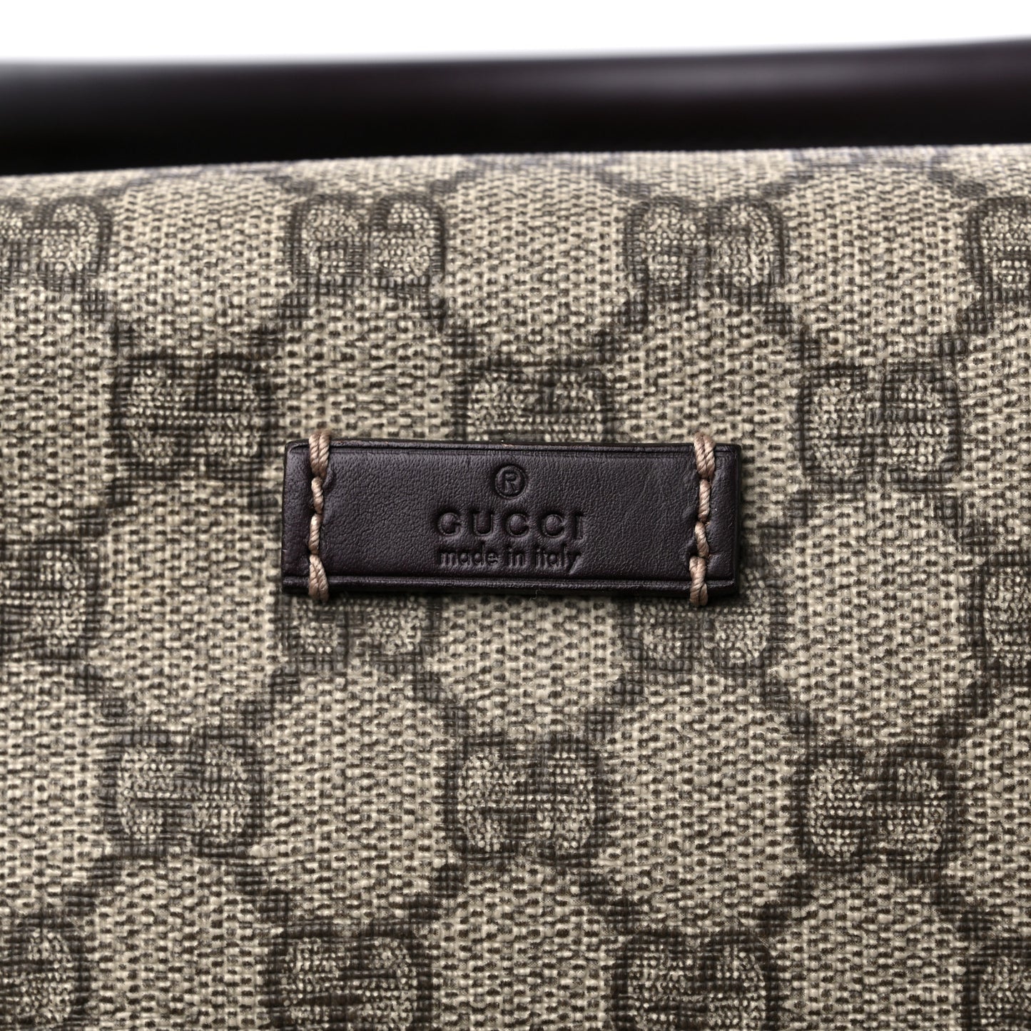 GG Plus Monogram Boston Carry On Duffle Bag Brown