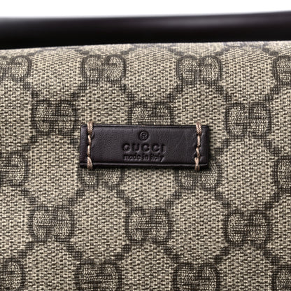Gucci GG Plus Monogram Boston Carry On Duffle Bag Brown 10 of 13