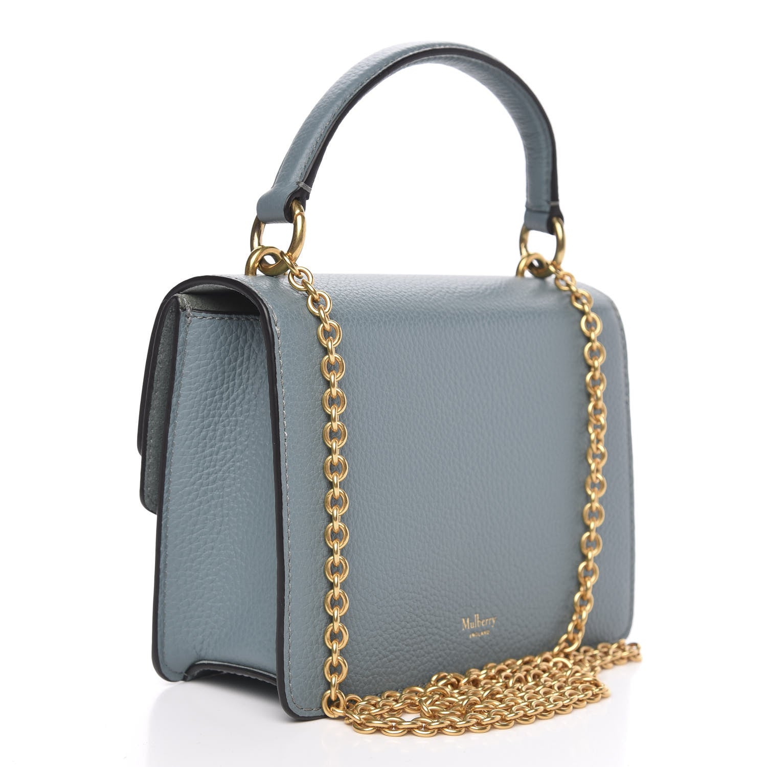 Mulberry Small Classic Grain Small Harlow Chain Satchel Palm Green 3 of 9