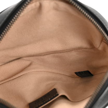 Gucci Calfskin Matelasse GG Marmont Belt Bag 75 30 Black 5 of 13