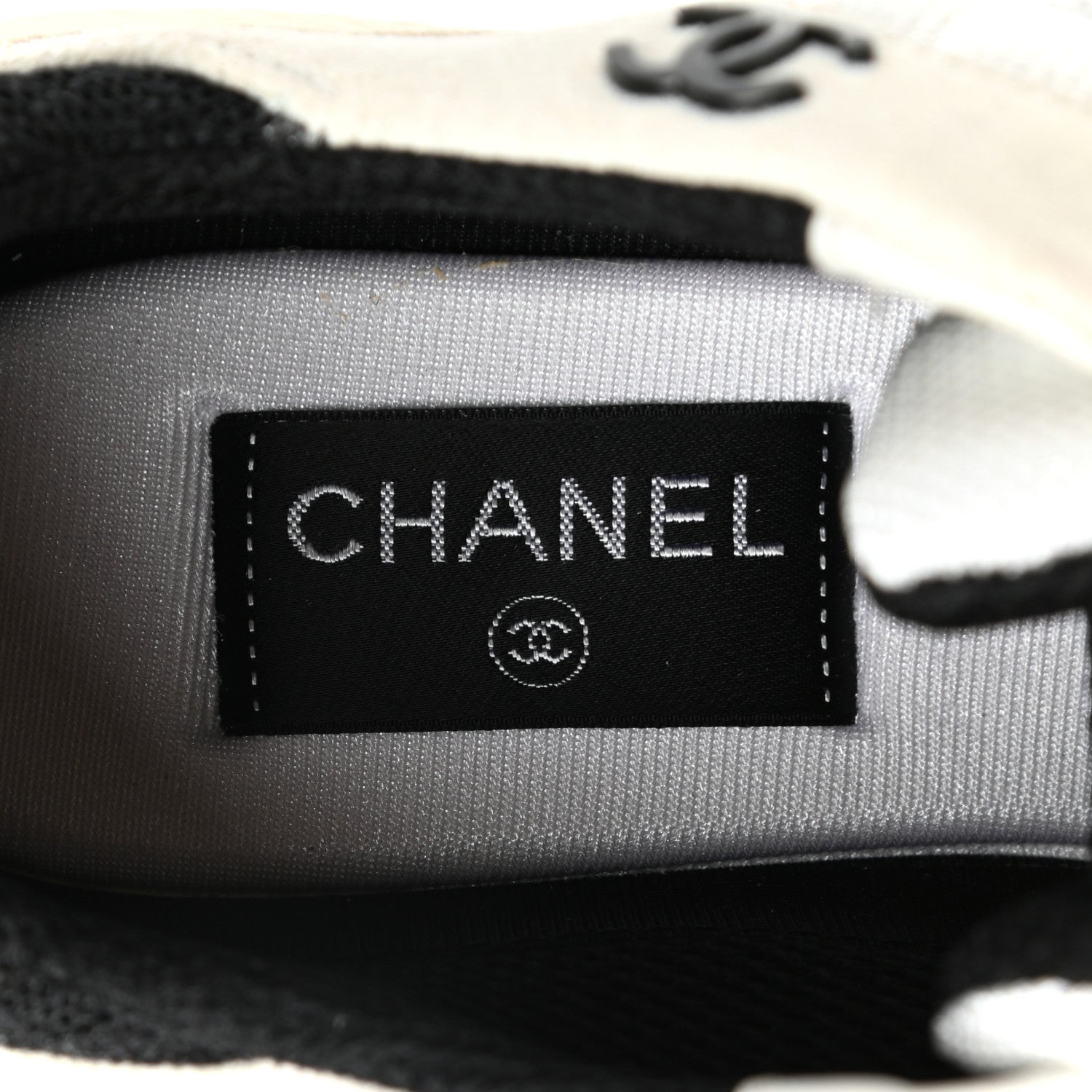Chanel Mesh Suede Calfskin Quilted Sneakers 40.5 White Ivory 8 of 9