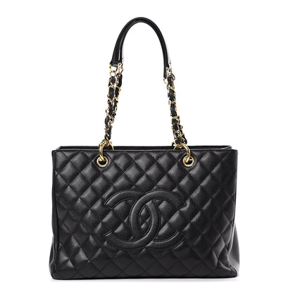 Chanel Caviar Quilted Grand Shopping Tote GST Black 1 of 13