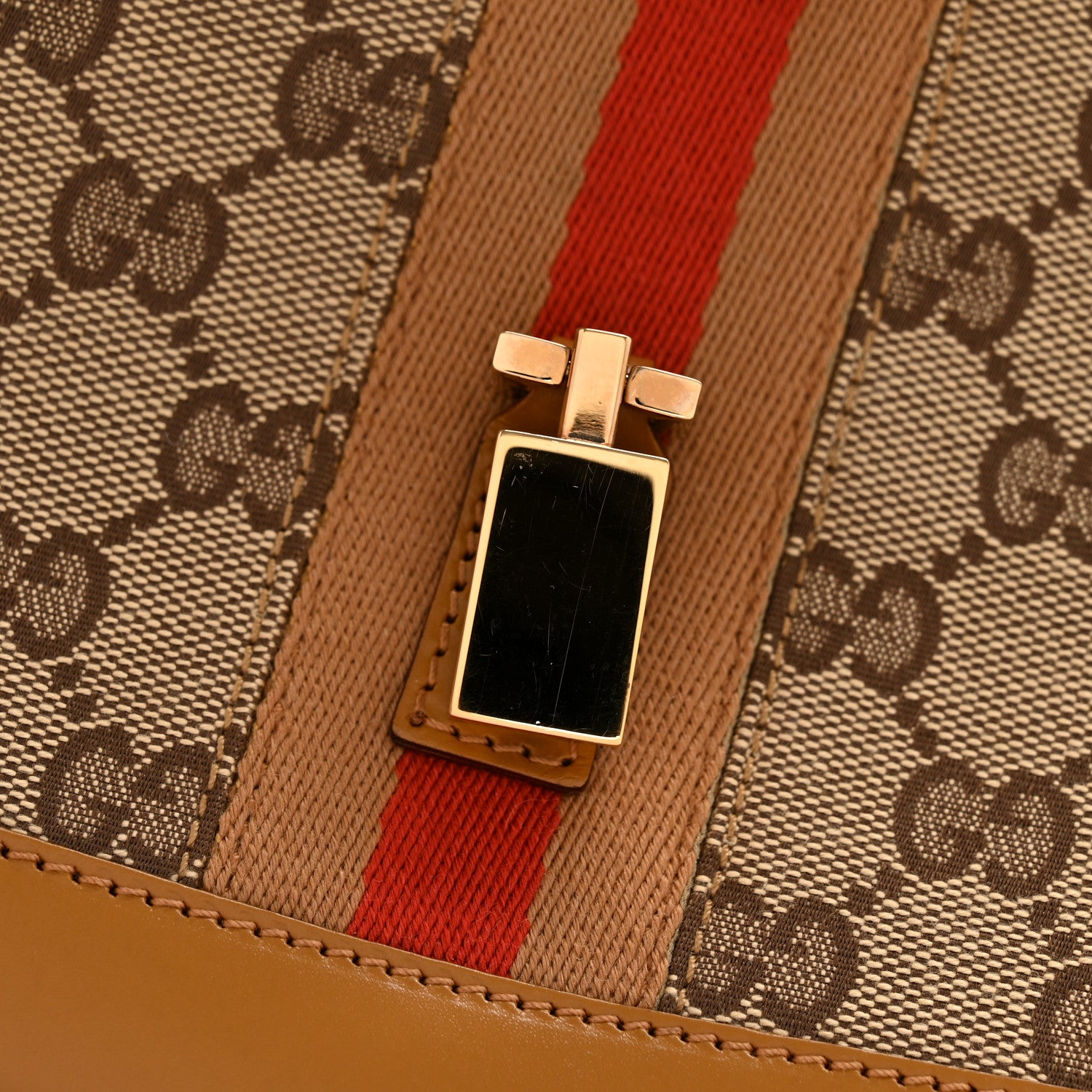 Gucci Monogram Web Small Jackie O Hobo Brown 11 of 14